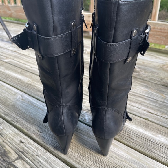Kelly & Katie tall leather boots with silver buckle Size 8 - Picture 7 of 10